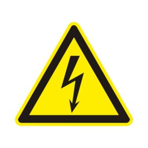 Étiquette Danger Haute Tension